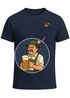 Herren T-Shirt mit Brusttasche Grantler Ochse Hirsch Maßkrug Bier Trachtenlook Ersatz Tracht für das Oktoberfest Fun-Shirt Moonworks®preview