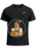 Herren T-Shirt mit Brusttasche Grantler Ochse Hirsch Maßkrug Bier Trachtenlook Ersatz Tracht für das Oktoberfest Fun-Shirt Moonworks®preview