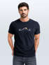 Herren T-Shirt mit Camping Print Freizeitshirt Grafik Lineart Berge Sonne Sommer Fashion Streetstyle Kurzarm Baumwolle Neverless®preview