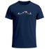 Herren T-Shirt mit Camping Print Freizeitshirt Grafik Lineart Berge Sonne Sommer Fashion Streetstyle Kurzarm Baumwolle Neverless®preview