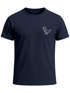 Herren T-Shirt mit Dino Print – Lustiges T-Rex Logo auf der Brust – Kurzarm Baumwollshirt mit Grafikmotiv Neverless®preview