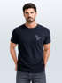 Herren T-Shirt mit Dino Print – Lustiges T-Rex Logo auf der Brust – Kurzarm Baumwollshirt mit Grafikmotiv Neverless®preview