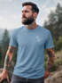 Herren T-Shirt mit Dino Print – Lustiges T-Rex Logo auf der Brust – Kurzarm Baumwollshirt mit Grafikmotiv Neverless®preview