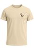 Herren T-Shirt mit Dino Print – Lustiges T-Rex Logo auf der Brust – Kurzarm Baumwollshirt mit Grafikmotiv Neverless®preview