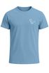 Herren T-Shirt mit Dino Print – Lustiges T-Rex Logo auf der Brust – Kurzarm Baumwollshirt mit Grafikmotiv Neverless®preview