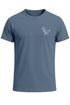 Herren T-Shirt mit Dino Print – Lustiges T-Rex Logo auf der Brust – Kurzarm Baumwollshirt mit Grafikmotiv Neverless®preview