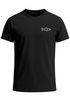 Herren T-Shirt mit Hai Print - Kurzarm Shirt mit dezentem Shark Logo auf der Brust – Baumwolle – Maritimer Sommer-Look Neverless®preview