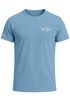 Herren T-Shirt mit Hai Print - Kurzarm Shirt mit dezentem Shark Logo auf der Brust – Baumwolle – Maritimer Sommer-Look Neverless®preview