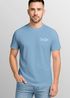 Herren T-Shirt mit Hai Print - Kurzarm Shirt mit dezentem Shark Logo auf der Brust – Baumwolle – Maritimer Sommer-Look Neverless®preview