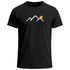 Herren T-Shirt mit minimalistischem Bergmotiv Outdoor Natur Grafikshirt Kurzarm Baumwolle Sommer Fashion Streetstyle Neverless®preview