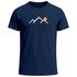Herren T-Shirt mit minimalistischem Bergmotiv Outdoor Natur Grafikshirt Kurzarm Baumwolle Sommer Fashion Streetstyle Neverless®preview