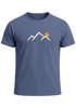 Herren T-Shirt mit minimalistischem Bergmotiv Outdoor Natur Grafikshirt Kurzarm Baumwolle Sommer Fashion Streetstyle Neverless®preview