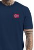 Herren T-Shirt mit Norwegen Flagge Kurzarm Shirt mit Brustlogo Skandinavisches Design Shirt für Alltag und Reise Neverless® preview
