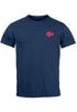 Herren T-Shirt mit Norwegen Flagge Kurzarm Shirt mit Brustlogo Skandinavisches Design Shirt für Alltag und Reise Neverless® preview