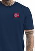 Herren T-Shirt mit Norwegen Flagge Kurzarm Shirt mit Brustlogo Skandinavisches Design Shirt für Alltag und Reise Neverless® preview