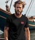 Herren T-Shirt mit Norwegen Flagge Kurzarm Shirt mit Brustlogo Skandinavisches Design Shirt für Alltag und Reise Neverless® preview