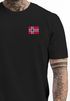 Herren T-Shirt mit Norwegen Flagge Kurzarm Shirt mit Brustlogo Skandinavisches Design Shirt für Alltag und Reise Neverless® preview