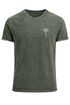 Herren T-Shirt mit Palmen Logo – Vintage Waschoptik Kurzarmshirt aus Baumwolle – Used Look mit Brustprint – Sommer Streetwear Neverless®preview
