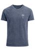 Herren T-Shirt mit Palmen Logo – Vintage Waschoptik Kurzarmshirt aus Baumwolle – Used Look mit Brustprint – Sommer Streetwear Neverless®preview