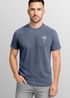 Herren T-Shirt mit Palmen Logo – Vintage Waschoptik Kurzarmshirt aus Baumwolle – Used Look mit Brustprint – Sommer Streetwear Neverless®preview