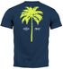Herren T-Shirt mit Palmen-Print Baumwollstoff und Grafik Aufdruck Sommer Fashion Streetstyle Neverless®preview