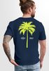 Herren T-Shirt mit Palmen-Print Baumwollstoff und Grafik Aufdruck Sommer Fashion Streetstyle Neverless®preview
