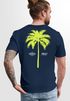 Herren T-Shirt mit Palmen-Print Baumwollstoff und Grafik Aufdruck Sommer Fashion Streetstyle Neverless®preview