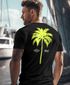 Herren T-Shirt mit Palmen-Print Baumwollstoff und Grafik Aufdruck Sommer Fashion Streetstyle Neverless®preview