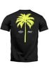 Herren T-Shirt mit Palmen-Print Baumwollstoff und Grafik Aufdruck Sommer Fashion Streetstyle Neverless®preview