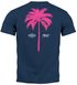 Herren T-Shirt mit Palmen-Print Baumwollstoff und Grafik Aufdruck Sommer Fashion Streetstyle Neverless®preview