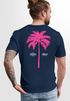 Herren T-Shirt mit Palmen-Print Baumwollstoff und Grafik Aufdruck Sommer Fashion Streetstyle Neverless®preview