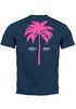 Herren T-Shirt mit Palmen-Print Baumwollstoff und Grafik Aufdruck Sommer Fashion Streetstyle Neverless®preview