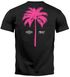 Herren T-Shirt mit Palmen-Print Baumwollstoff und Grafik Aufdruck Sommer Fashion Streetstyle Neverless®preview