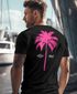 Herren T-Shirt mit Palmen-Print Baumwollstoff und Grafik Aufdruck Sommer Fashion Streetstyle Neverless®preview