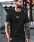 Herren T-Shirt mit Palmen-Print Baumwollstoff und Grafik Aufdruck Sommer Fashion Streetstyle Neverless®preview