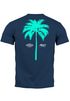 Herren T-Shirt mit Palmen-Print Baumwollstoff und Grafik Aufdruck Sommer Fashion Streetstyle Neverless®preview