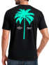 Herren T-Shirt mit Palmen-Print Baumwollstoff und Grafik Aufdruck Sommer Fashion Streetstyle Neverless®preview