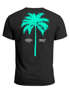 Herren T-Shirt mit Palmen-Print Baumwollstoff und Grafik Aufdruck Sommer Fashion Streetstyle Neverless®preview