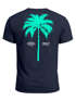 Herren T-Shirt mit Palmen-Print Baumwollstoff und Grafik Aufdruck Sommer Fashion Streetstyle Neverless®preview