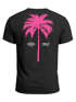 Herren T-Shirt mit Palmen-Print Baumwollstoff und Grafik Aufdruck Sommer Fashion Streetstyle Neverless®preview