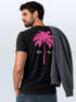 Herren T-Shirt mit Palmen-Print Baumwollstoff und Grafik Aufdruck Sommer Fashion Streetstyle Neverless®preview