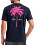 Herren T-Shirt mit Palmen-Print Baumwollstoff und Grafik Aufdruck Sommer Fashion Streetstyle Neverless®preview