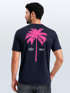 Herren T-Shirt mit Palmen-Print Baumwollstoff und Grafik Aufdruck Sommer Fashion Streetstyle Neverless®preview