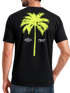 Herren T-Shirt mit Palmen-Print Baumwollstoff und Grafik Aufdruck Sommer Fashion Streetstyle Neverless®preview