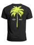 Herren T-Shirt mit Palmen-Print Baumwollstoff und Grafik Aufdruck Sommer Fashion Streetstyle Neverless®preview