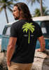Herren T-Shirt mit Palmen-Print Baumwollstoff und Grafik Aufdruck Sommer Fashion Streetstyle Neverless®preview