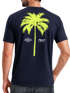 Herren T-Shirt mit Palmen-Print Baumwollstoff und Grafik Aufdruck Sommer Fashion Streetstyle Neverless®preview