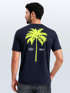 Herren T-Shirt mit Palmen-Print Baumwollstoff und Grafik Aufdruck Sommer Fashion Streetstyle Neverless®preview