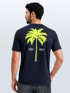 Herren T-Shirt mit Palmen-Print Baumwollstoff und Grafik Aufdruck Sommer Fashion Streetstyle Neverless®preview
