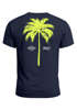 Herren T-Shirt mit Palmen-Print Baumwollstoff und Grafik Aufdruck Sommer Fashion Streetstyle Neverless®preview
